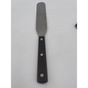 Stainless Steel Icing Spatula #38 Cutco Black Handle Offset Design 11.5"